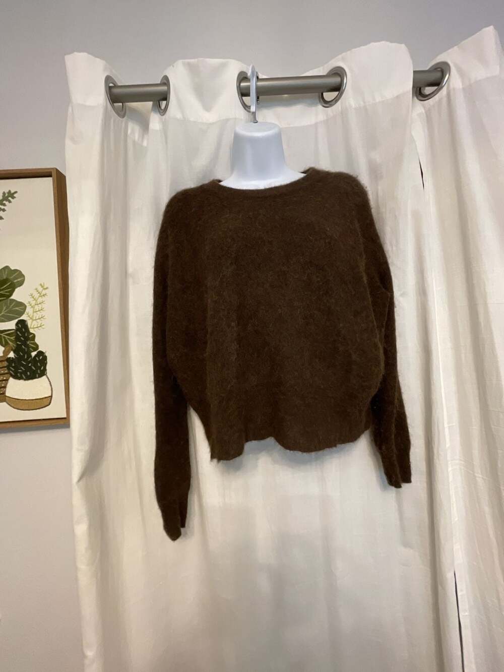 Madewell Alpaca Blend Crewneck Sweater Brown Size M